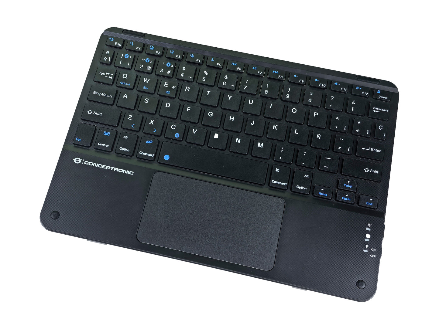 Conceptronic Wireless Tastatur Layout spanisch 10" schwarz - QWERTY - Tastatur
