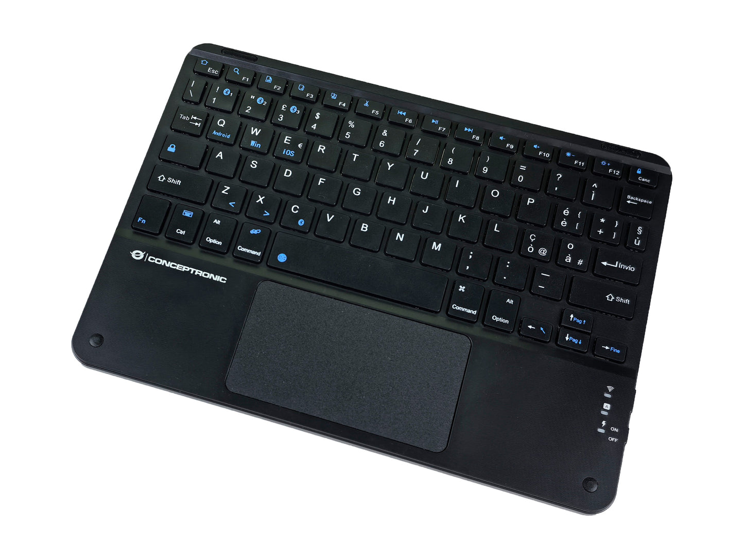 Conceptronic Wireless Tastatur Layout italien. 10" schwarz - QWERTY - Tastatur