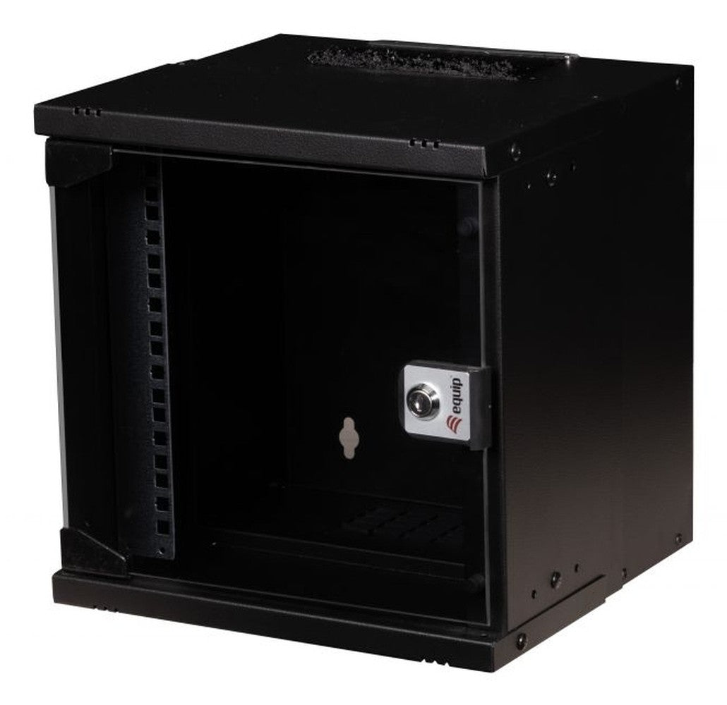 Equip 10" Wandgehäuse Glastür Eco 300x300mm 6U schwarz - 10" - Gehäuse