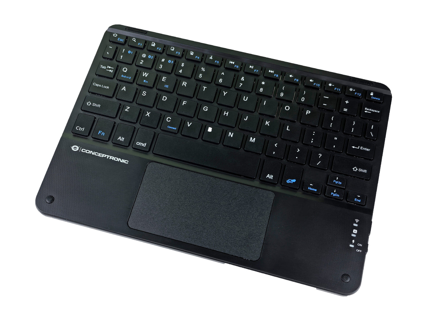 Conceptronic Wireless Tastatur Layout englisch 10" schwarz - QWERTY - Tastatur