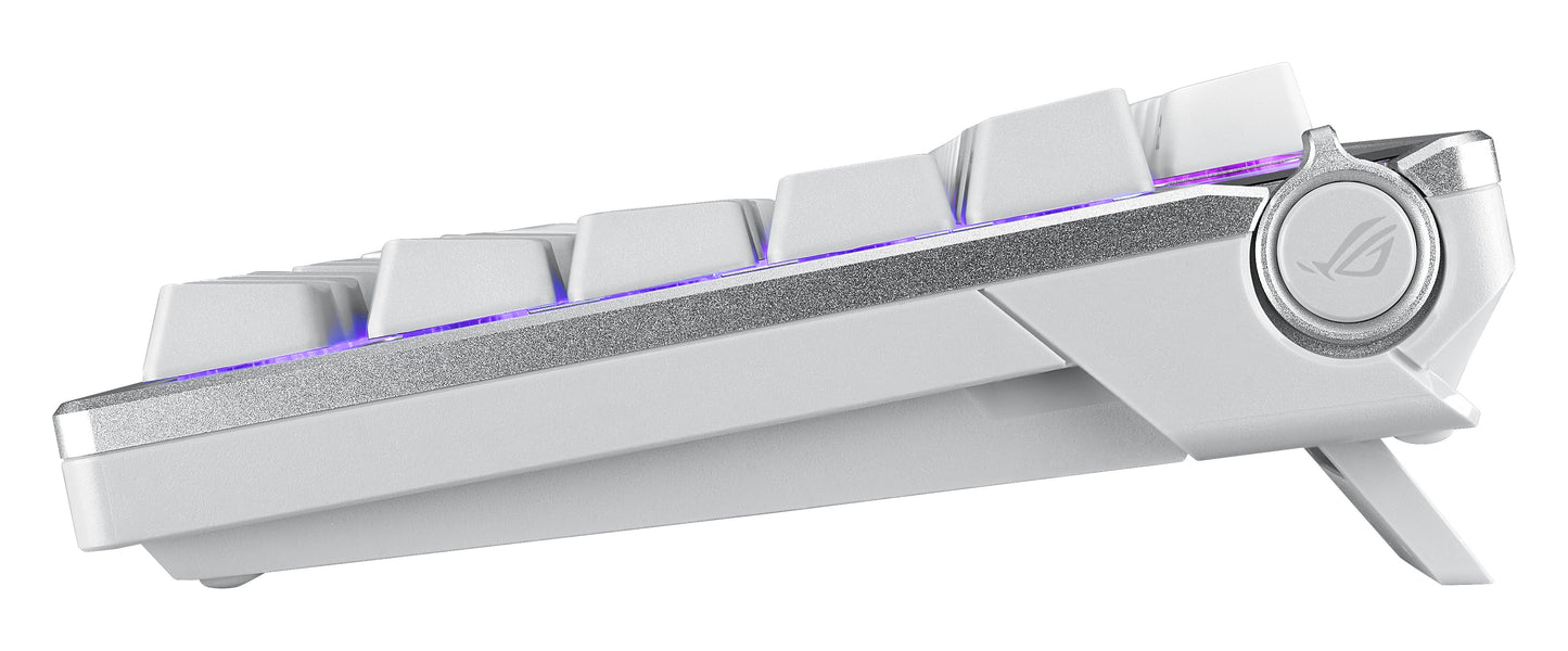 ASUS ROG Azoth White - Verkabelt & Kabellos - USB + RF Wireless + Bluetooth - Mechanischer Switch - QWERTZ - RGB - LED - Weiß - Tastatur