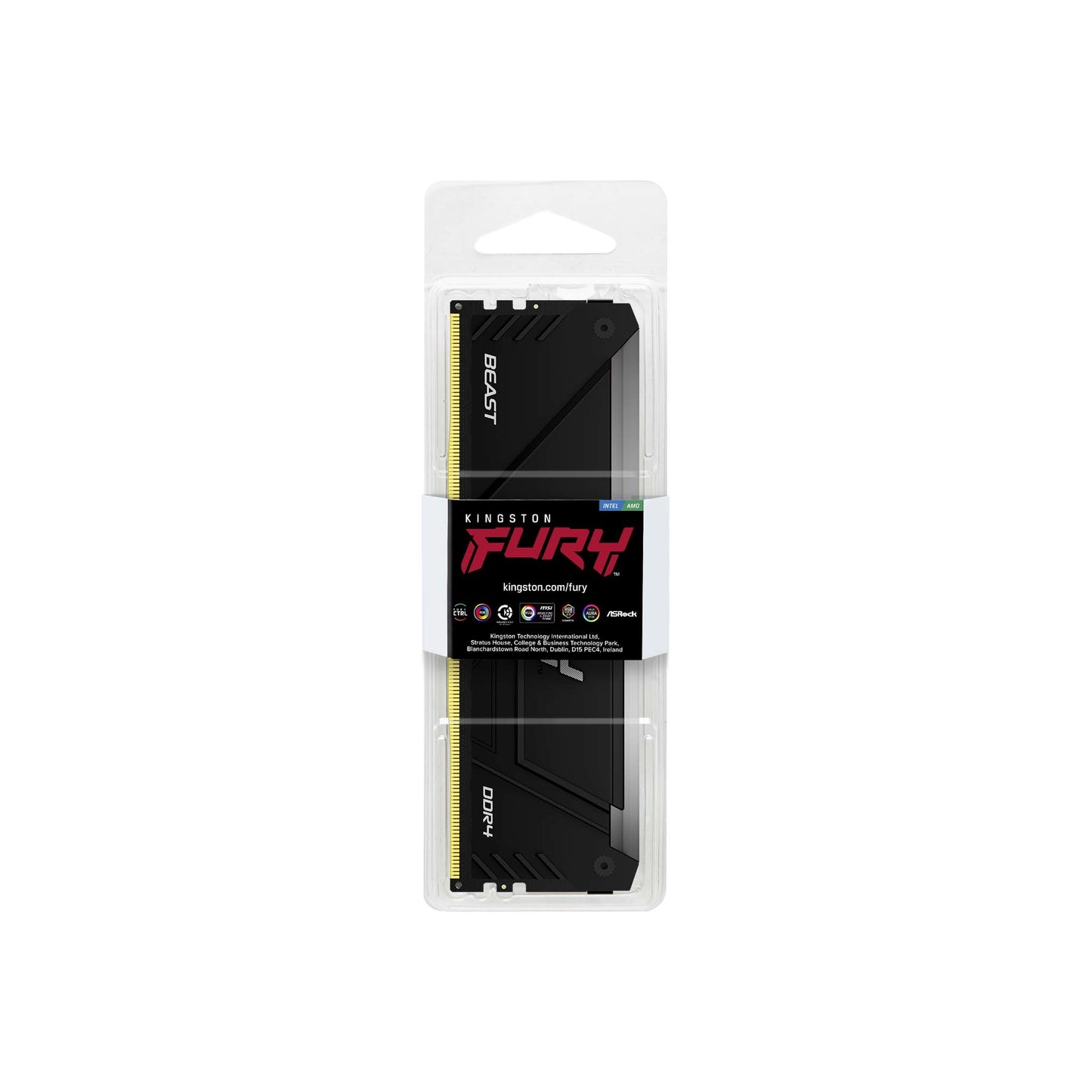 Kingston FURY Beast 8GB 3600MT/s DDR4 CL17 DIMM RGB - 8 GB - 1 x 8 GB - DDR4 - 288 - pin DIMM - Arbeitsspeicher