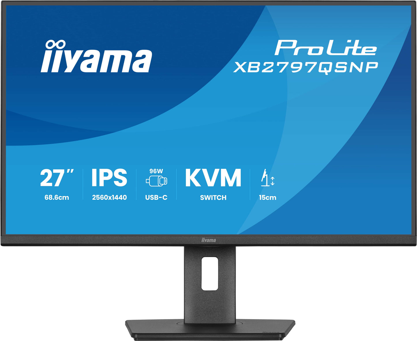 Iiyama 27'' IPS QHD puertos y KVM Pro Max - 27" - Monitor