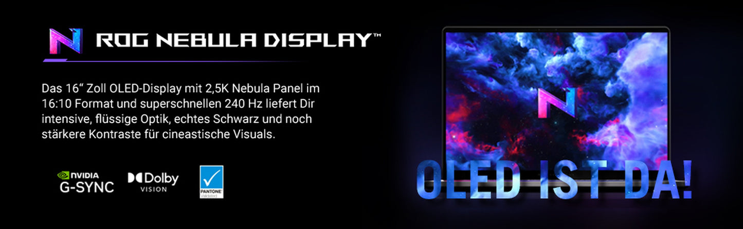 ASUS ROG Zephyrus G16 GA605KM - QR003W 16" WQXGA OLED AI7 350 RTX5060 - AMD R7 - 2 GHz - Notebook