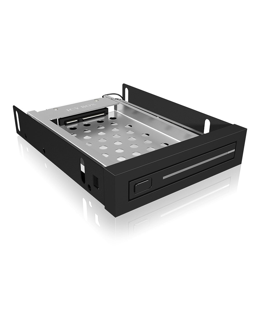ICY BOX IB - 2216StS - 1bay 2.5" SATA Wechselrahmen - 1x 2,5" SATA HDD zu 1x SATA Host - schwarz - 8,89 cm (3.5") - Speicherlaufwerkbehälter - Schwarz - 2.5" - SATA - SATA II - Aluminium - Kunststoff - Gehäuse