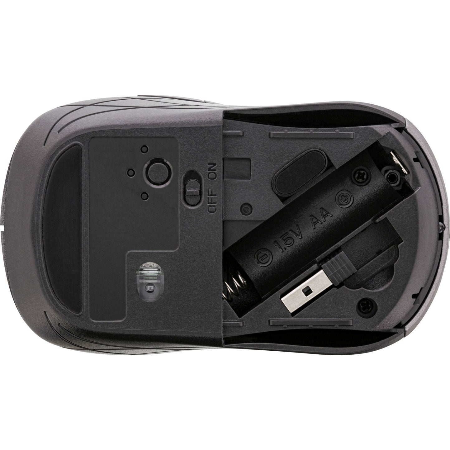 InLine Maus 3 - in - 1 - Bluetooth + 2x 2.4GHz Funk - 5 Tasten - optisch - grau/schwarz - Maus