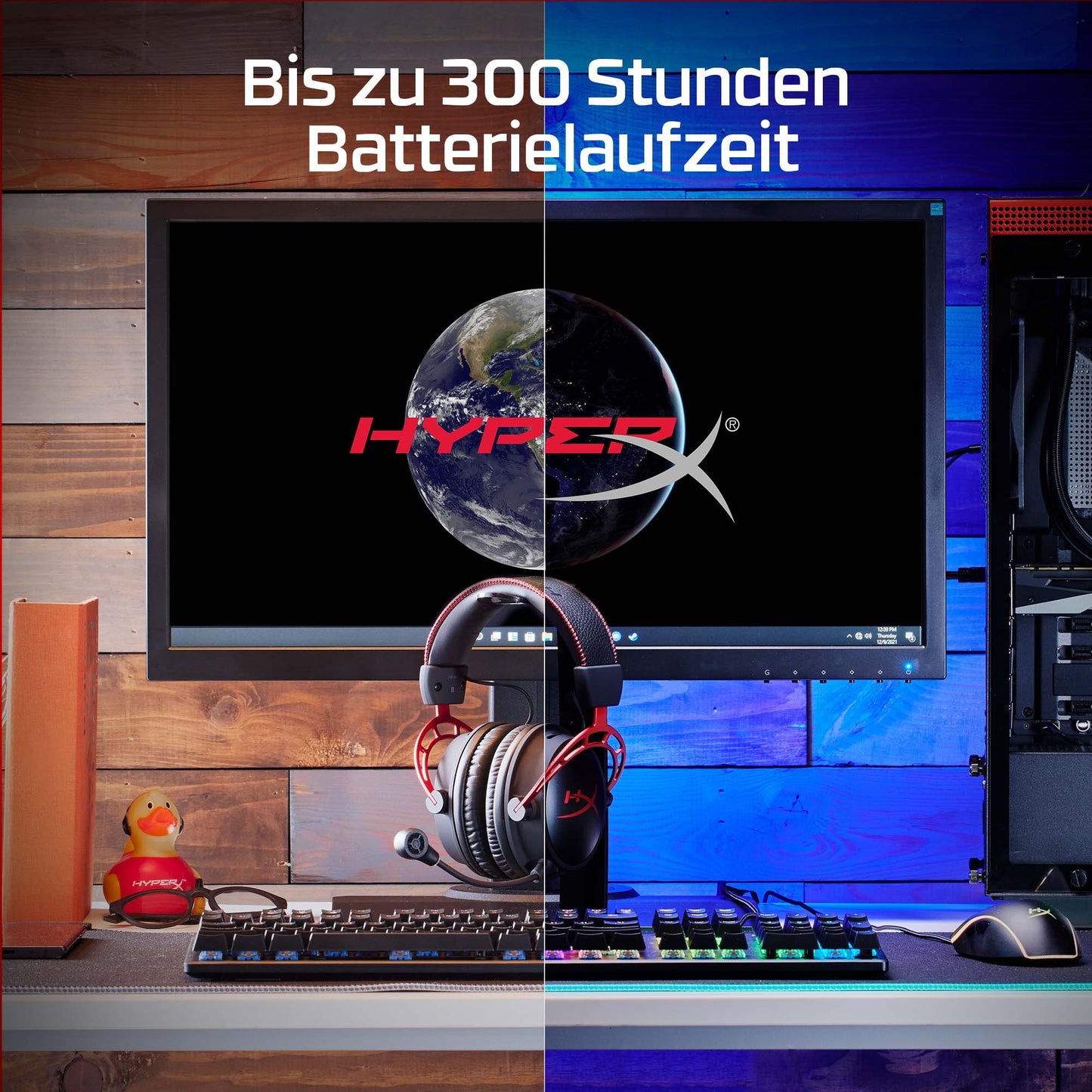 HyperX Cloud Alpha – Wireless - Gaming (Schwarz - Rot) - Kabellos - 15 - 21000 Hz - Gaming - 322 g - Kopfhörer - Schwarz - Rot - Headset