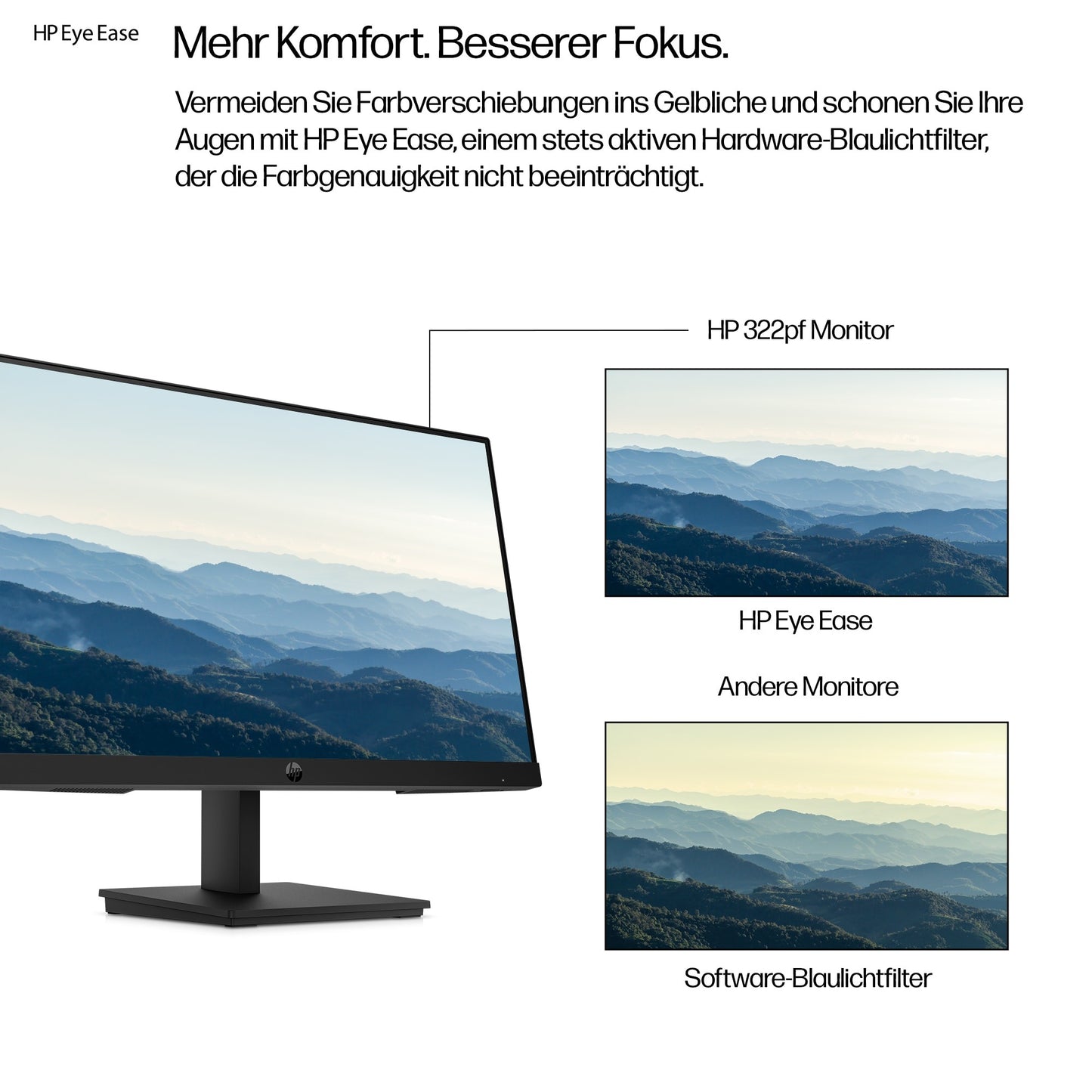HP 322pf - Series 3 Pro - LED - 22" - 54,6 cm - Monitor