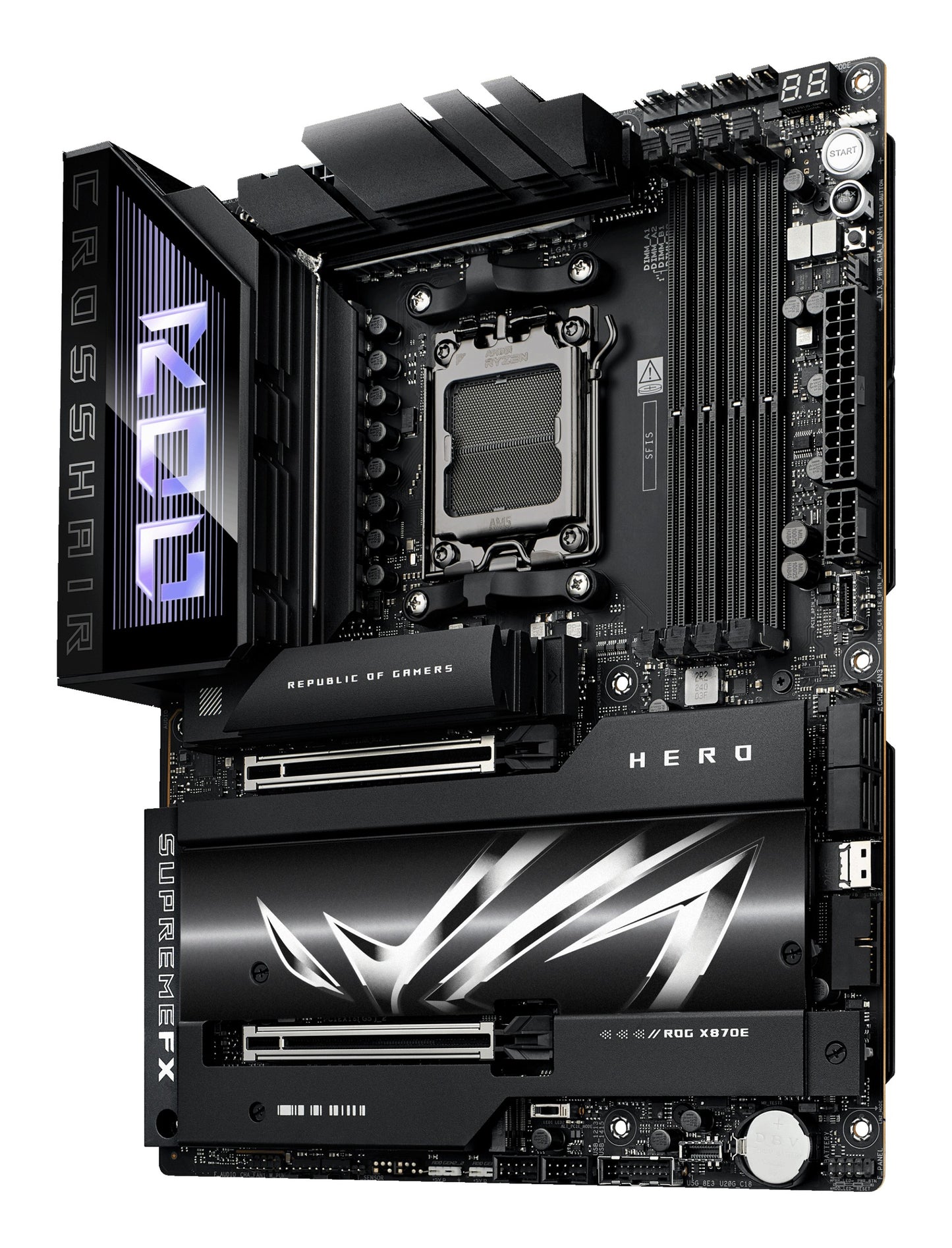 ASUS ROG CROSSHAIR X870E HERO - Motherboard - ATX - Socket AM5 - AMD X870E Chips... - AMD Sockel AM5 (Ryzen Zen4) - Mainboard