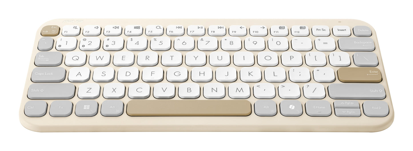 ASUS Marshmallow Tastatur Kw100 beige - 84 Tasten - Tastatur