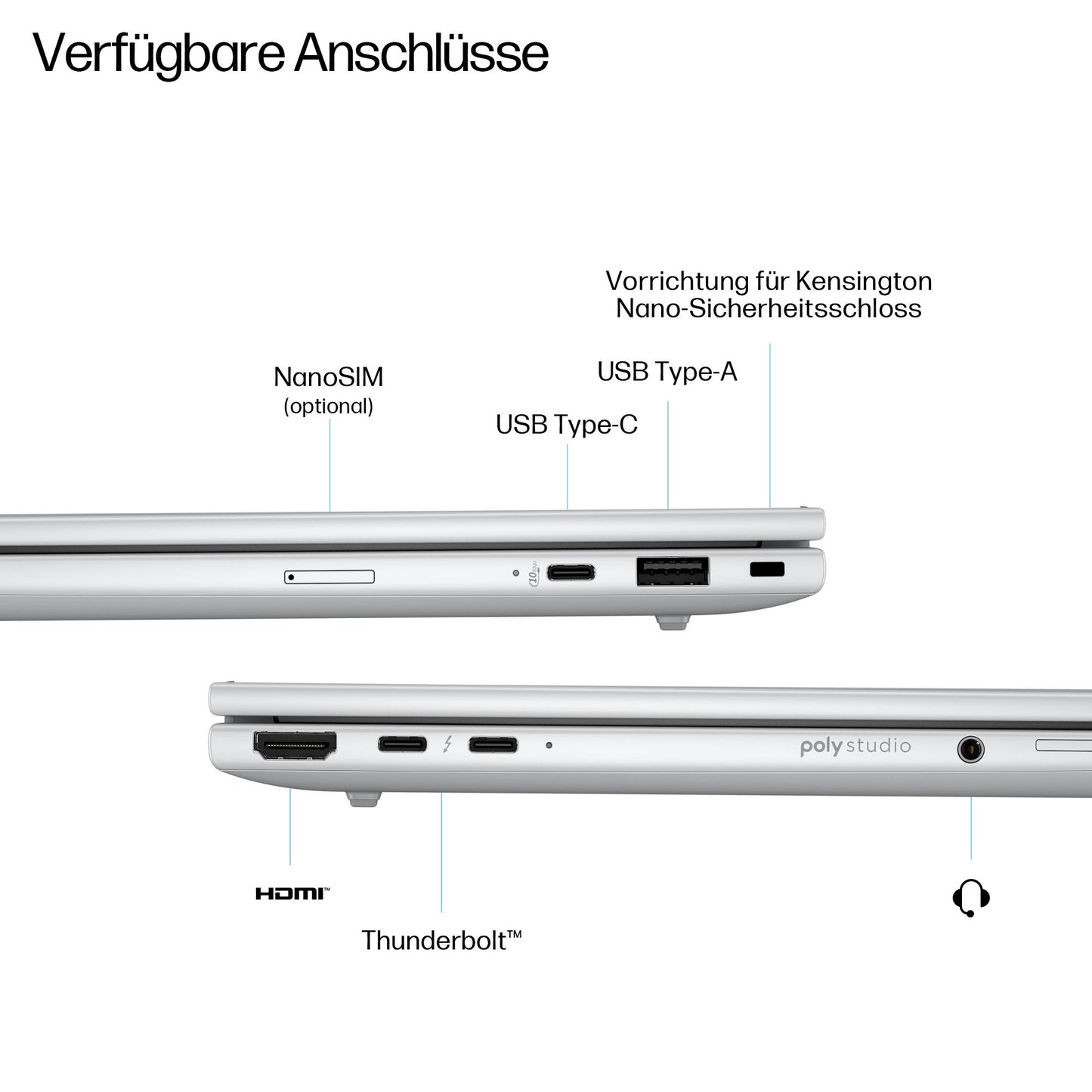 HP EliteBook 8 G1i Notebook AI - 174 - Grad - Scharnierdesign - Intel Core Ultra 5 225U 1 - Core Ultra 5 - Notebook