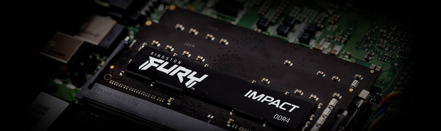 Kingston FURY 32GB 3200MT/s DDR4 CL20 SODIMM (Kit of 2) Impact - 32 GB - 2 x 16 GB - DDR4 - 260 - pin SO - DIMM - Arbeitsspeicher