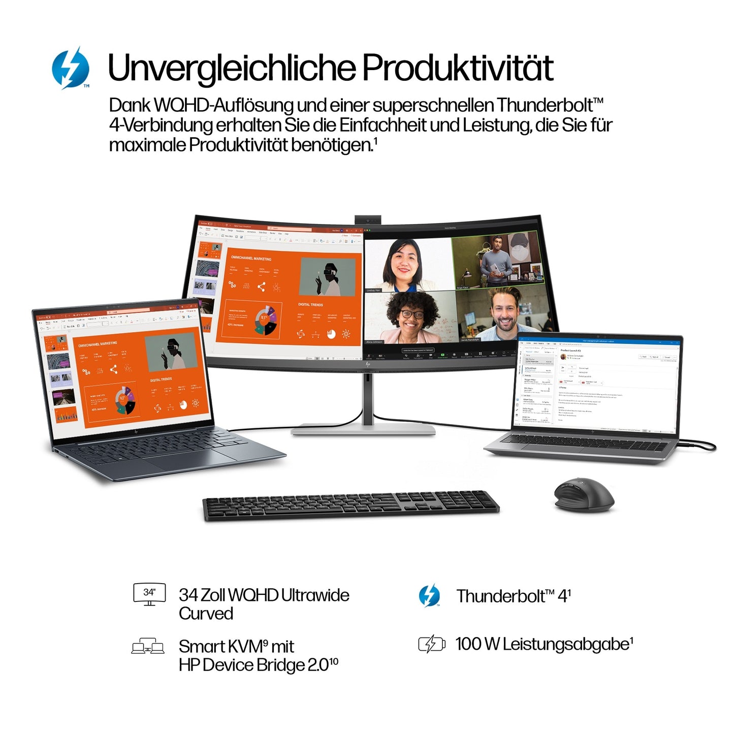 HP Series 7 Pro 734pm 34" - 86,4 cm - Monitor