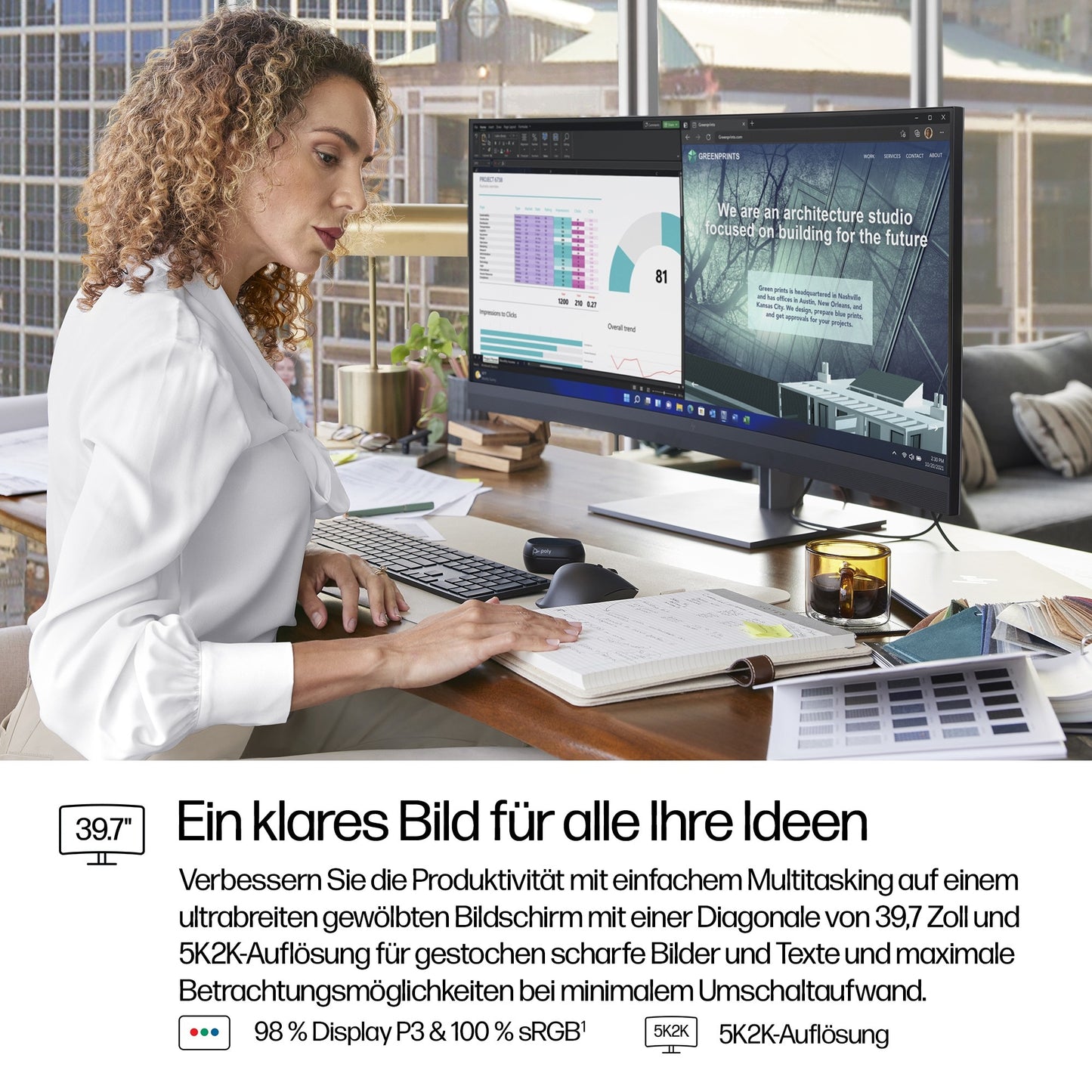 HP 740pm Series 7 Pro 40" - 100,8 cm - Monitor