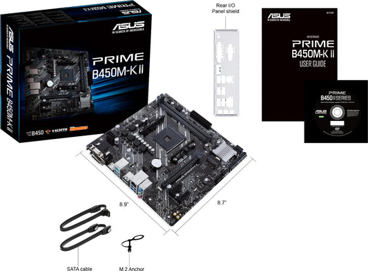 Asus - PRIME B450M-K II - Mainboard