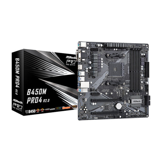 ASRock - B450M Pro4 R2.0, Mainboard