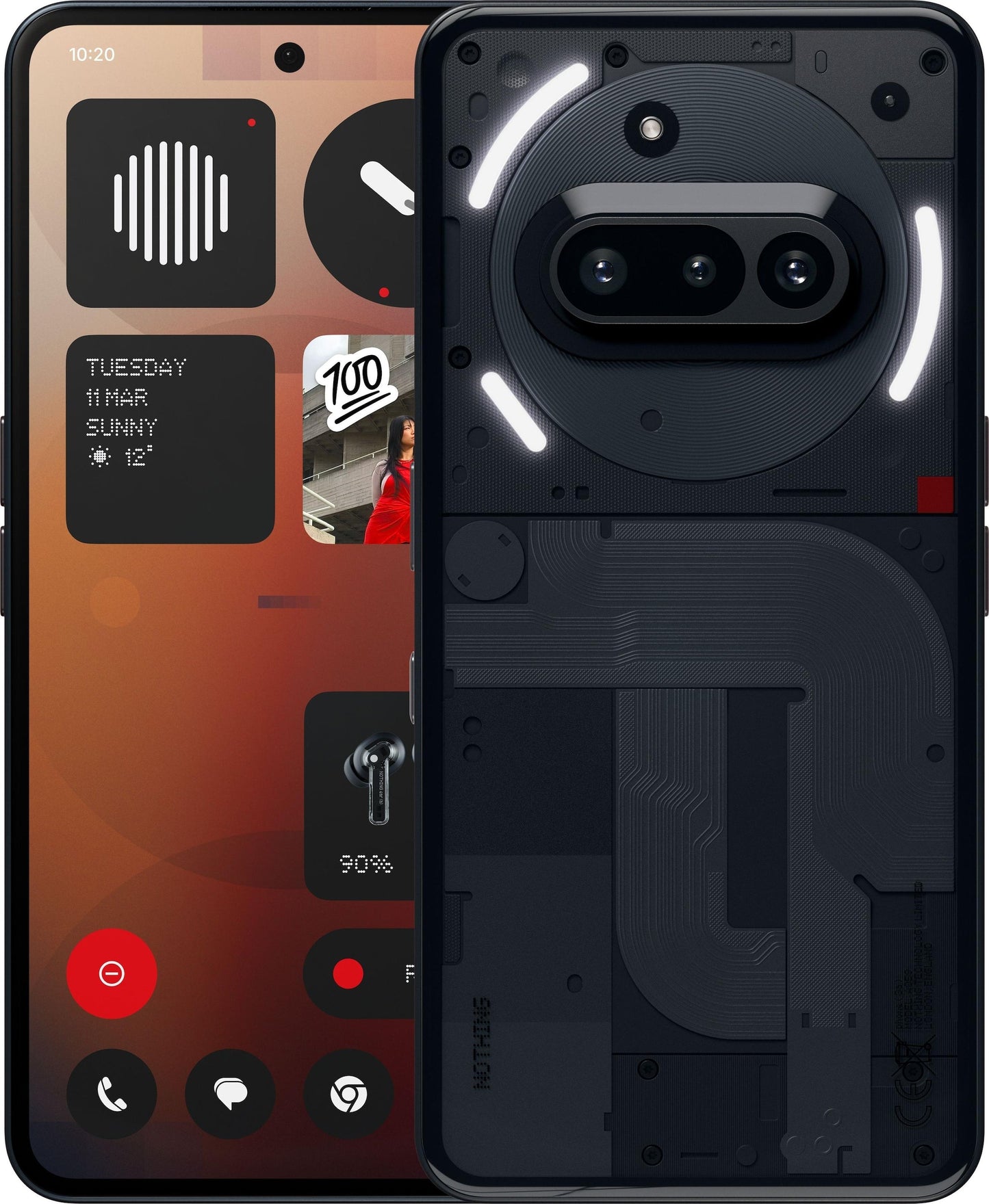 Nothing Phone (3a) - 5G Smartphone - Dual - SIM - Mobiltelefon