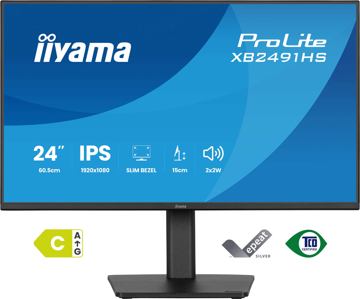 Iiyama 24iWIDE LCD IPS panel LED Bl. Adaptive Sync PivotHeight Adjust - 23,8" - Monitor