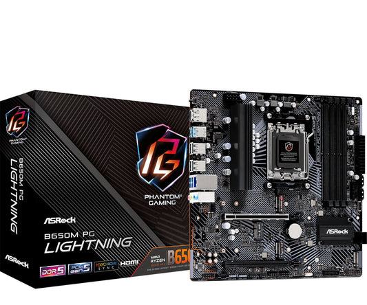 ASRock B650M PG Lightning - Motherboard - micro ATX - Mainboard