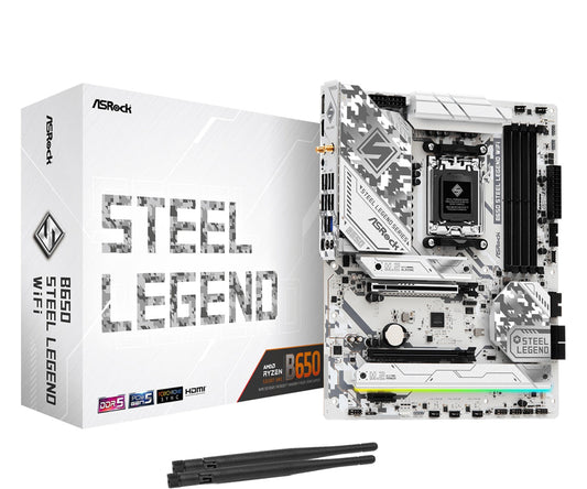 ASRock B650 Steel Legend WiFi - AMD Sockel AM5 (Ryzen Zen4) - Mainboard
