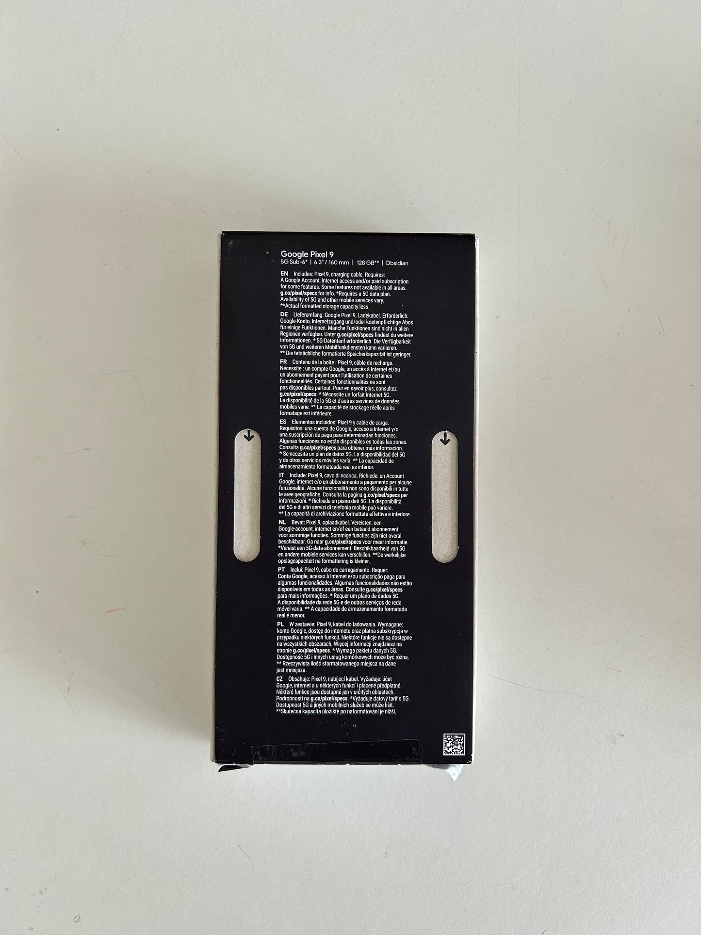 Google Pixel 9 128GB Obsidian - Kundenretoure