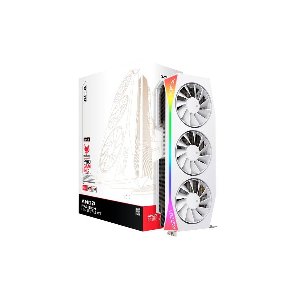XFX Mercury Radeon Rx 9070 Xt Oc White Gaming Edition RGB - PCI - Express - Grafikkarte