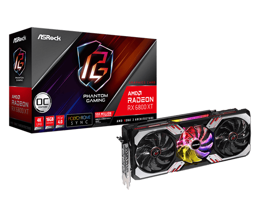 ASRock Radeon RX 6800 XT Phantom Gaming 16GB OC