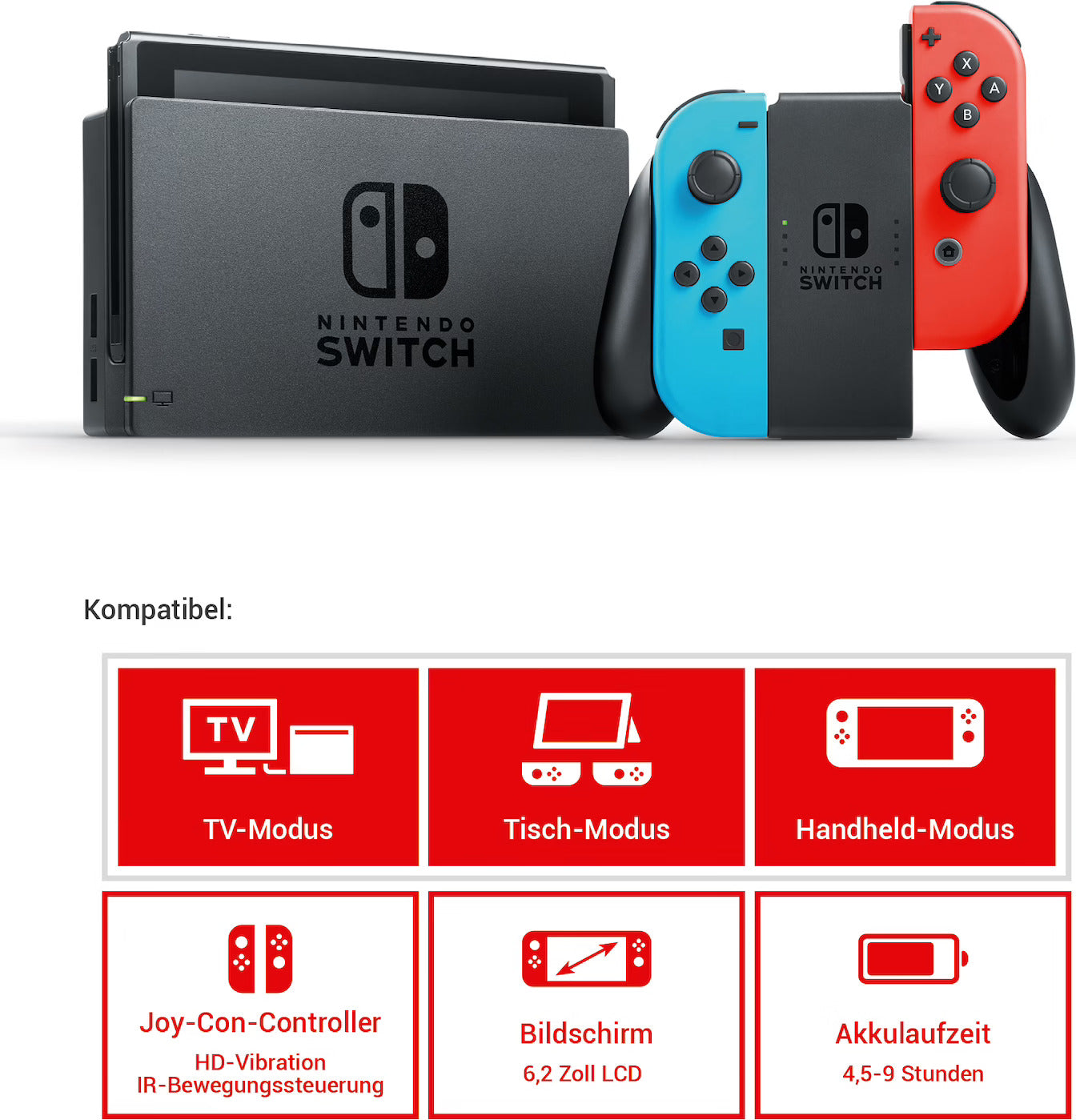 Kundenretoure - Nintendo Switch - Neon-Rot/Neon-Blau