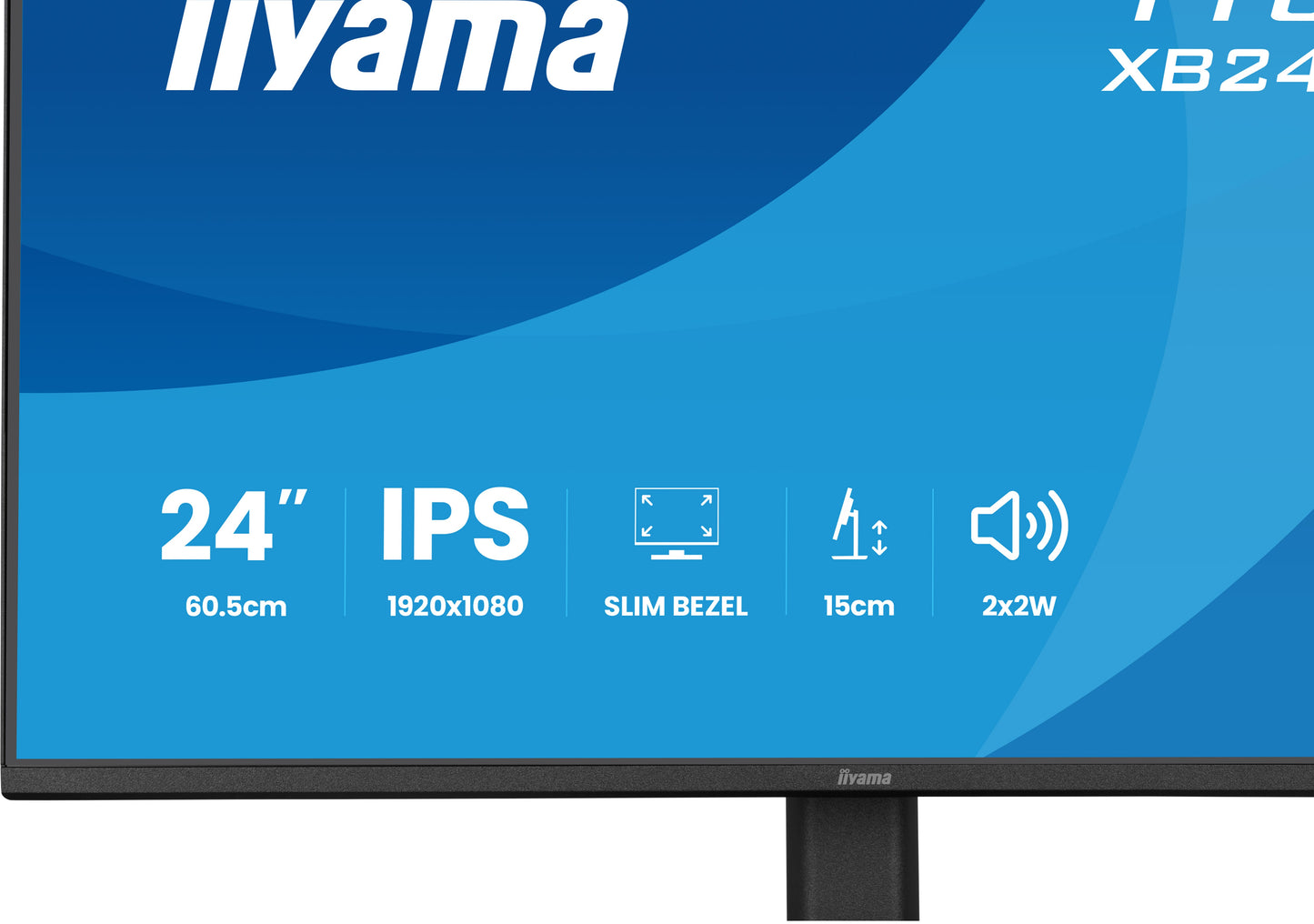 Iiyama 24iWIDE LCD IPS panel LED Bl. Adaptive Sync PivotHeight Adjust - 23,8" - Monitor