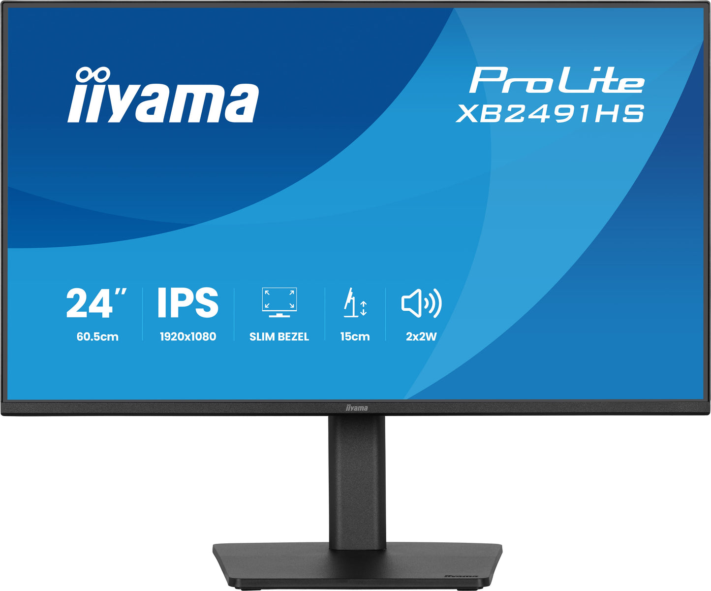 Iiyama 24iWIDE LCD IPS panel LED Bl. Adaptive Sync PivotHeight Adjust - 23,8" - Monitor