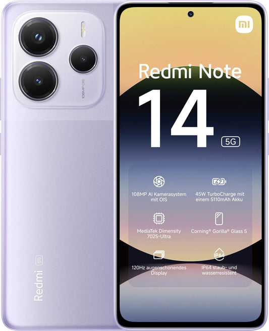 Xiaomi Redmi Note 14 Smartphone– - 256 GB - Mobiltelefon