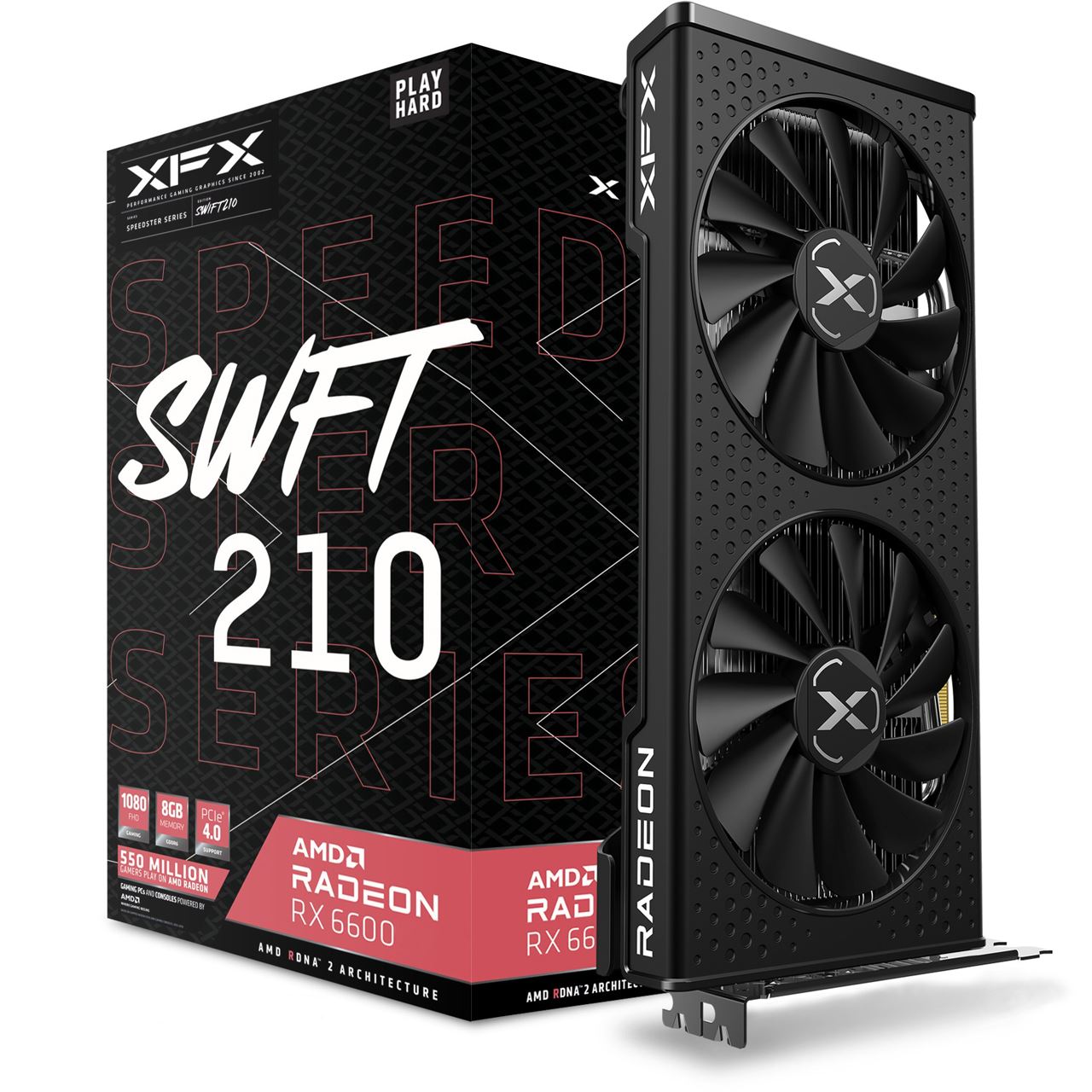 XFX - Radeon RX 6600 SWFT210 Core Gaming, Grafikkarte