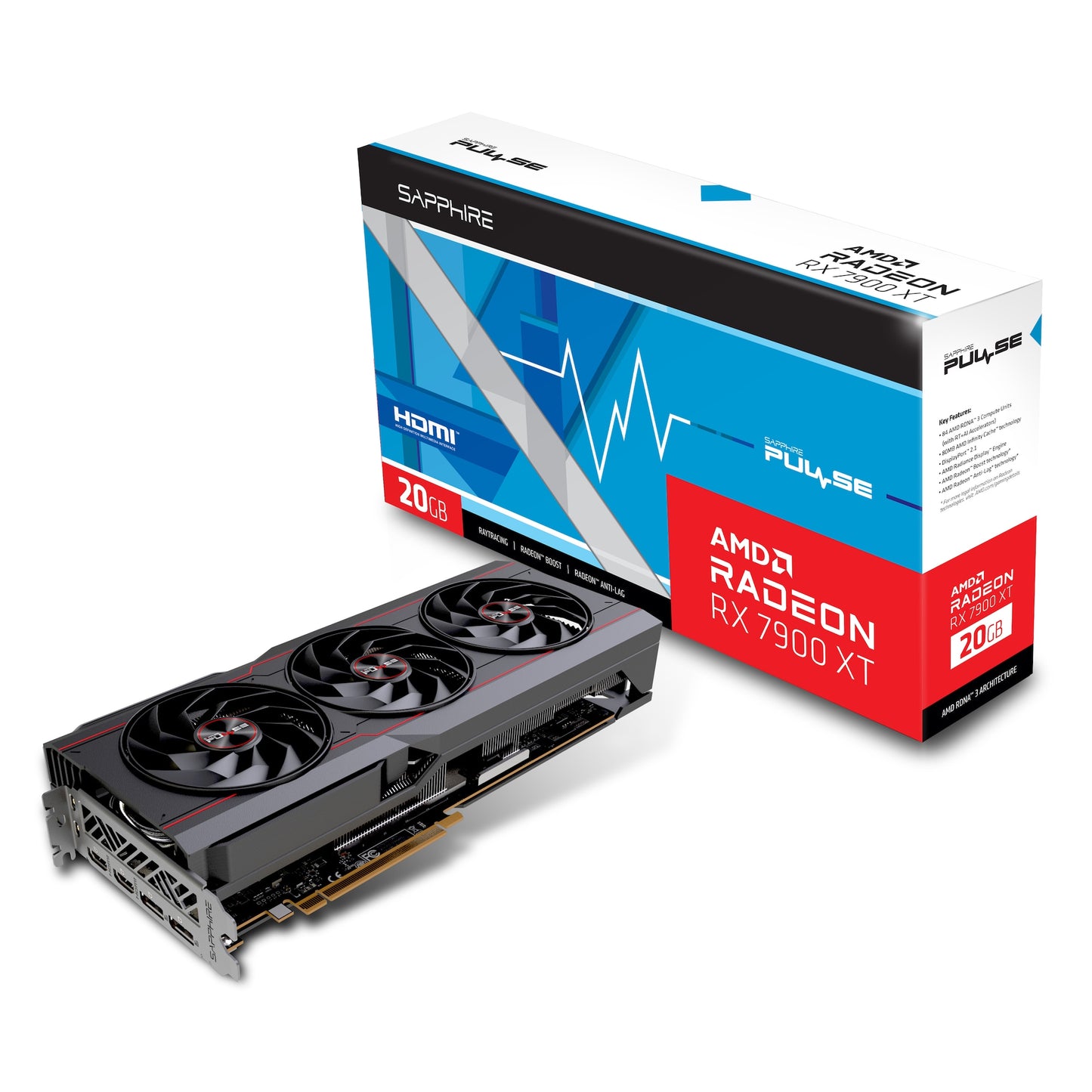 SAPPHIRE - Radeon RX 7900 XT PULSE 20GB, Grafikkarte