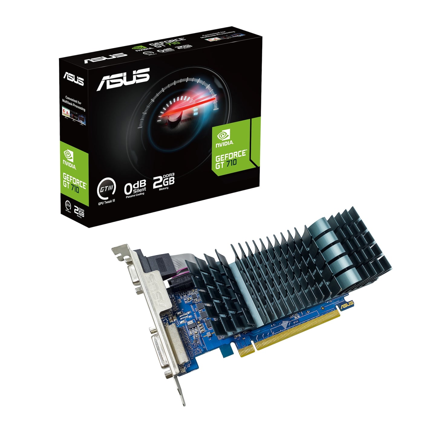 ASUS - GeForce GT 710-1-SL-BRK-EVO, Grafikkarte