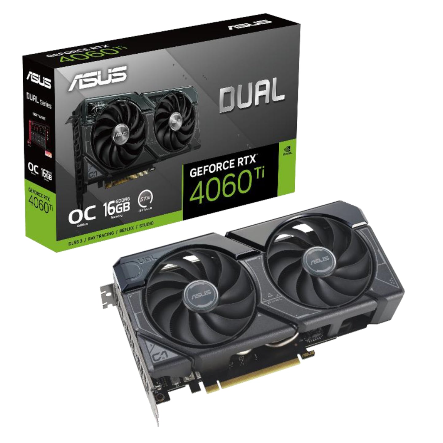 ASUS - GeForce RTX 4060 Ti DUAL-O16G, Grafikkarte