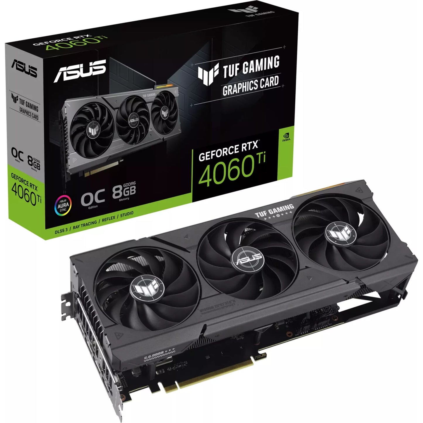 ASUS - GeForce RTX 4060 Ti TUF GAMING OC, Grafikkarte