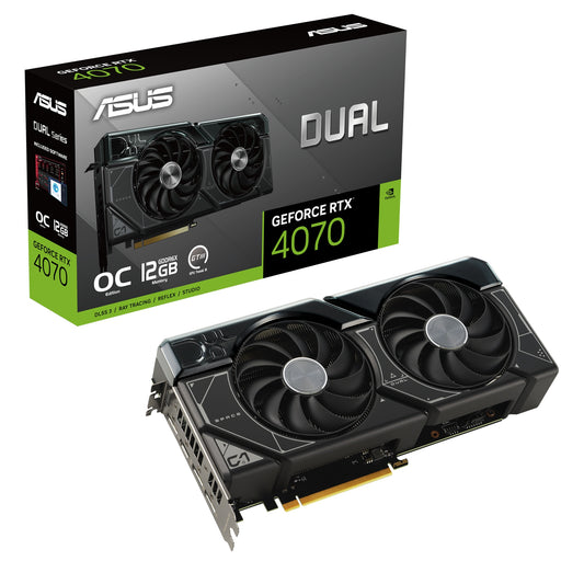 ASUS - GeForce RTX 4070 DUAL OC, Grafikkarte