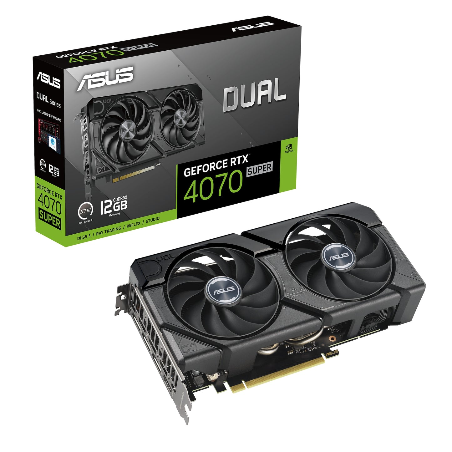 ASUS - GeForce RTX 4070 SUPER DUAL EVO, Grafikkarte