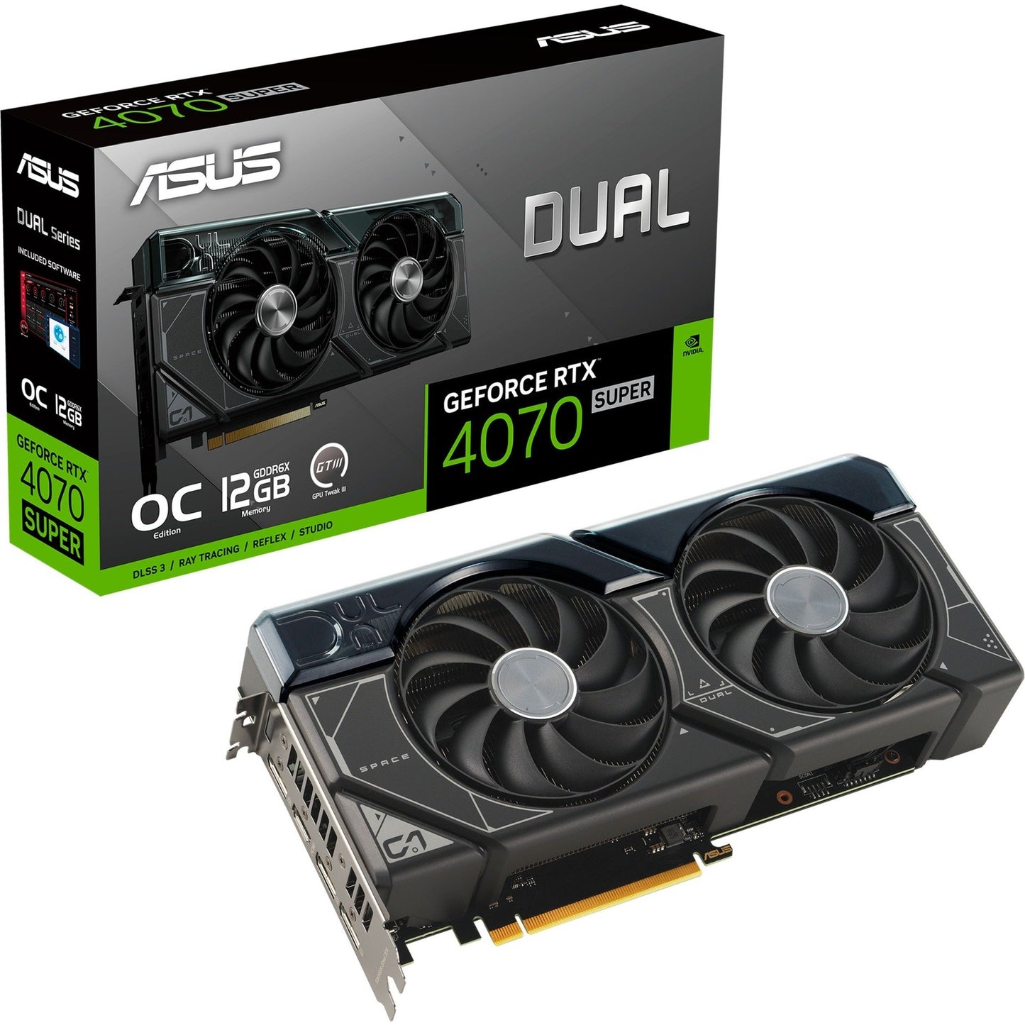 ASUS - GeForce RTX 4070 SUPER DUAL OC EVO, Grafikkarte