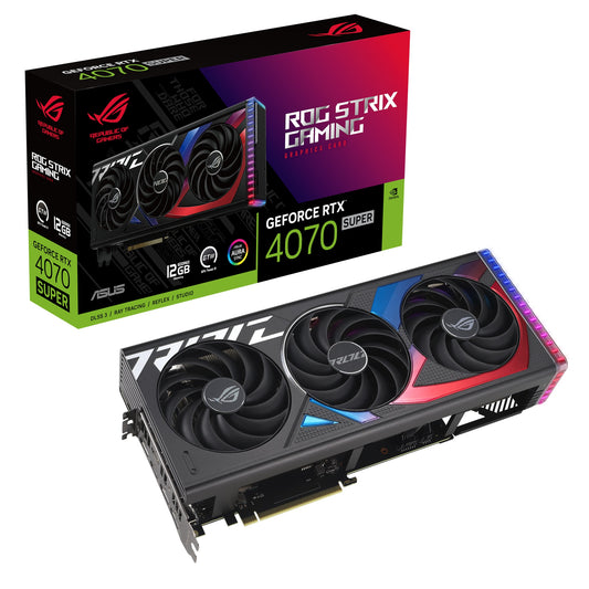 ASUS - GeForce RTX 4070 SUPER ROG STRIX GAMING, Grafikkarte