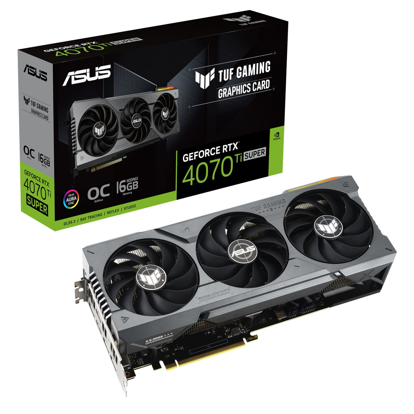 ASUS - GeForce RTX 4070 Ti SUPER TUF GAMING OC, Grafikkarte