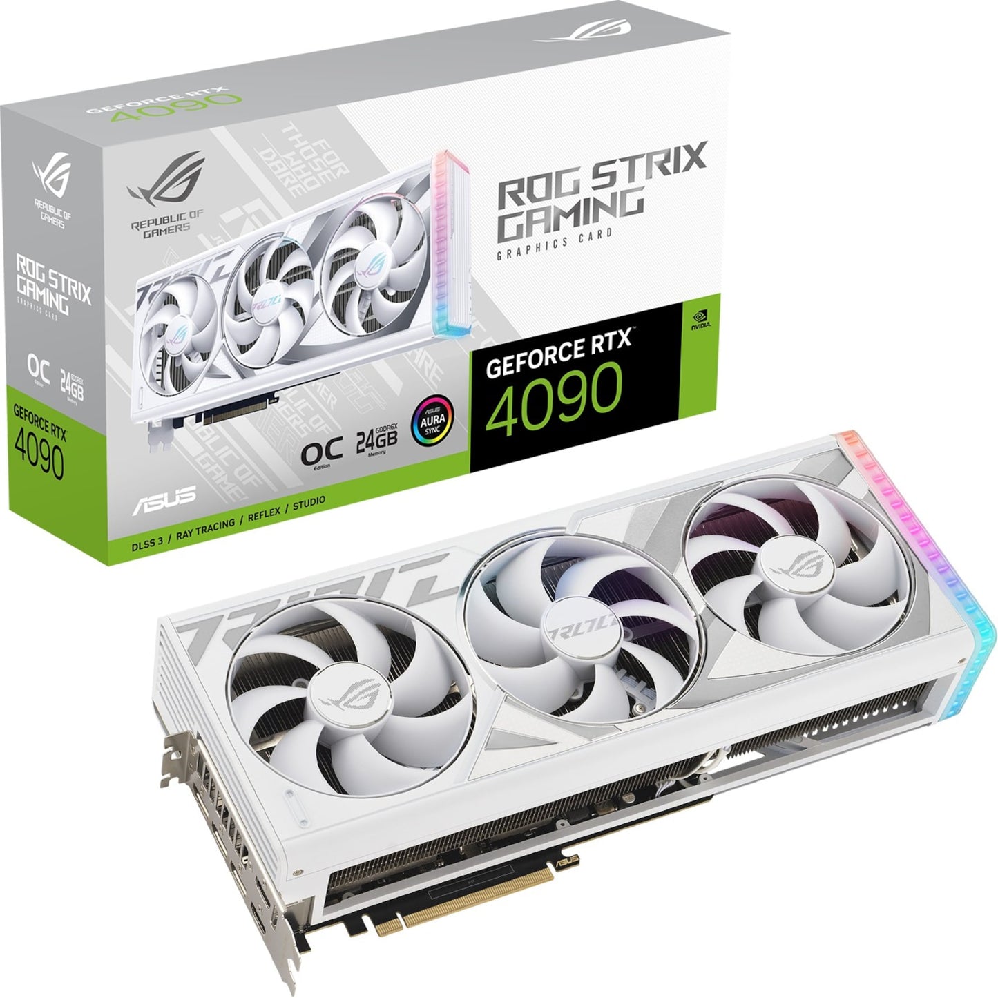 ASUS - GeForce RTX 4090 ROG STRIX GAMING OC WHITE, Grafikkarte