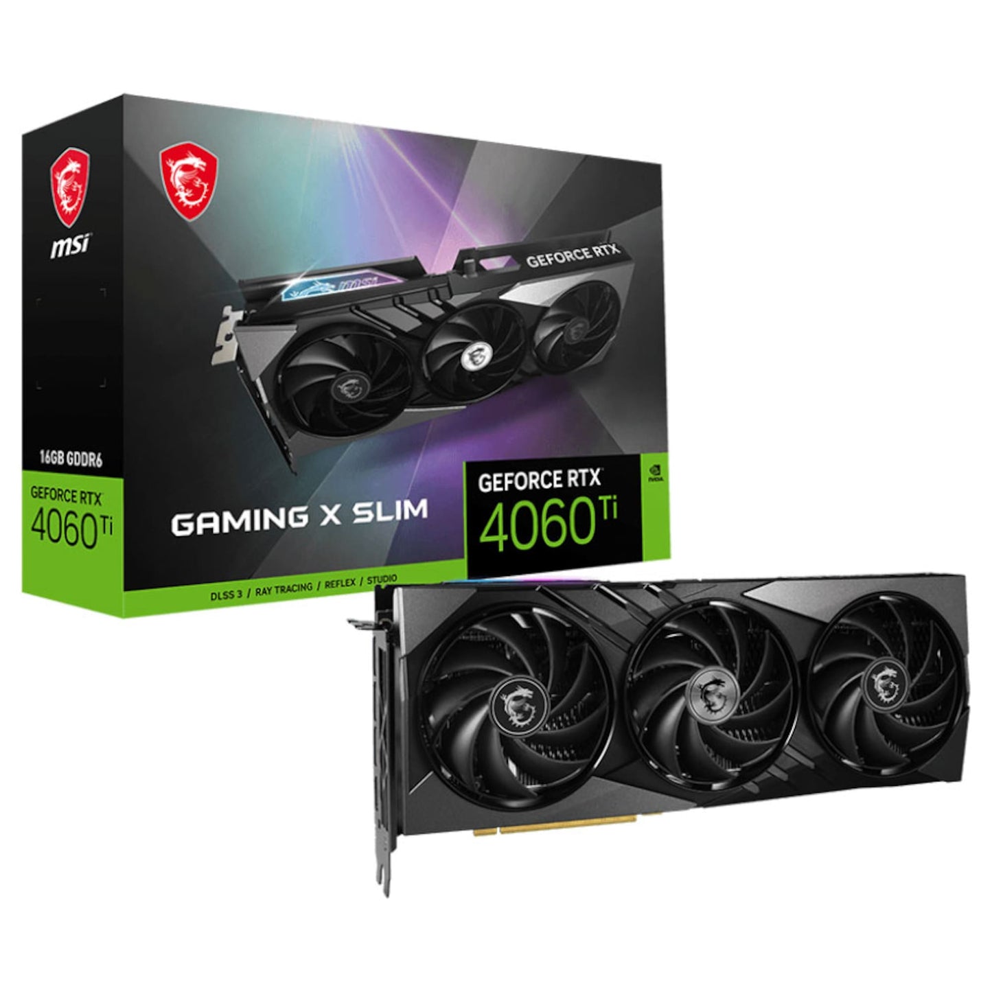 MSI - GeForce RTX 4060 Ti GAMING X SLIM 16G, Grafikkarte