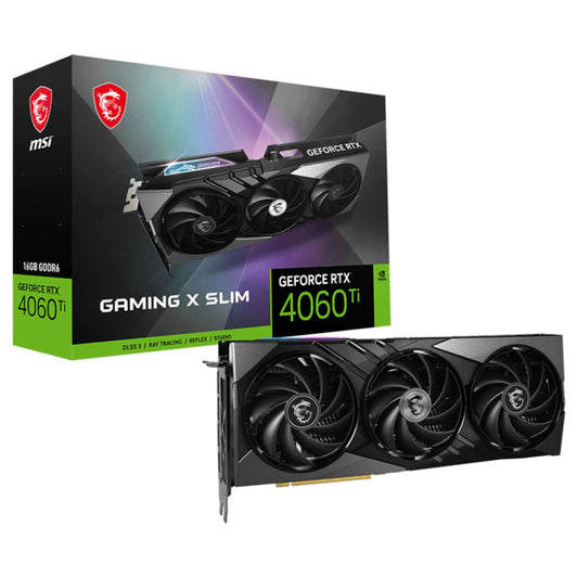 MSI - GeForce RTX 4060 Ti GAMING X SLIM 16G, Grafikkarte