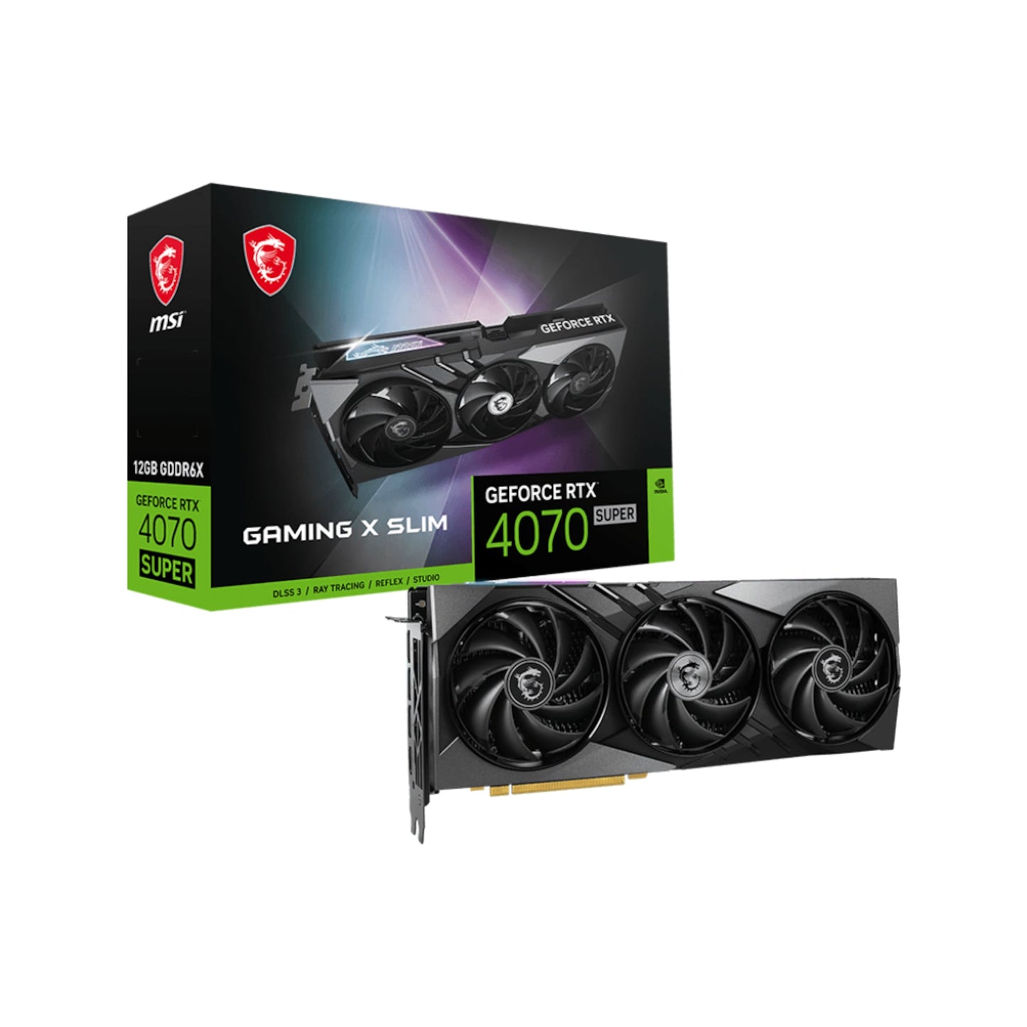 MSI - GeForce RTX 4070 SUPER 12G GAMING X SLIM, Grafikkarte