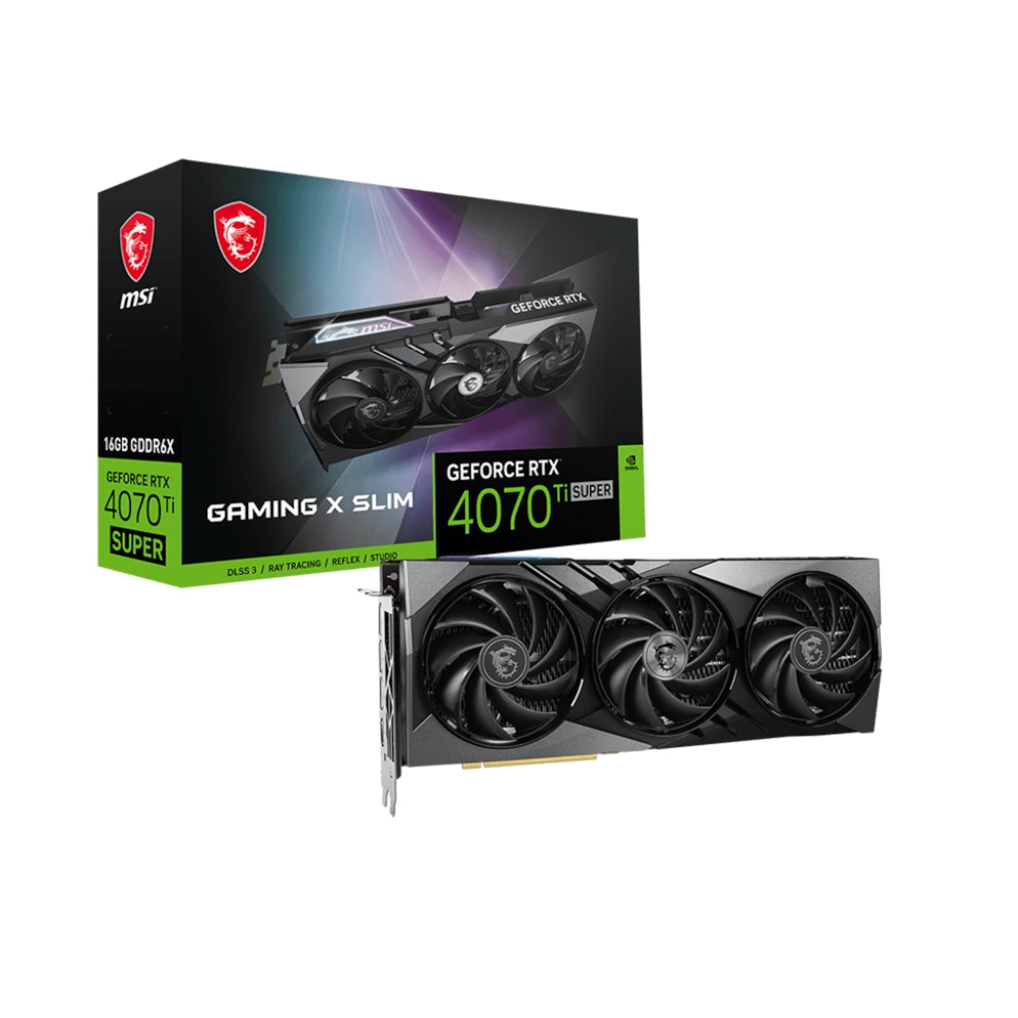 MSI - GeForce RTX 4070 Ti SUPER 16G GAMING X SLIM, Grafikkarte