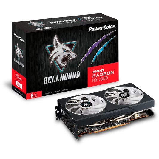 PowerColor - Radeon RX 7600 Hellhound 8GB OC, Grafikkarte