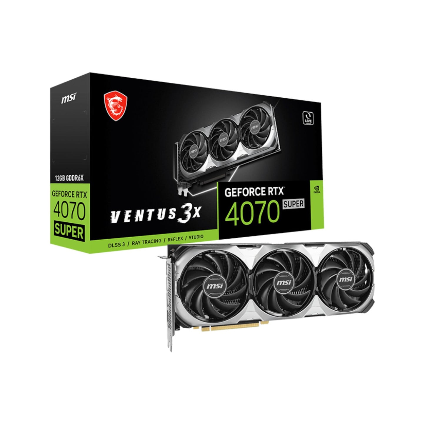 MSI GeForce RTX 4070 SUPER 12G Ventus 3X OC