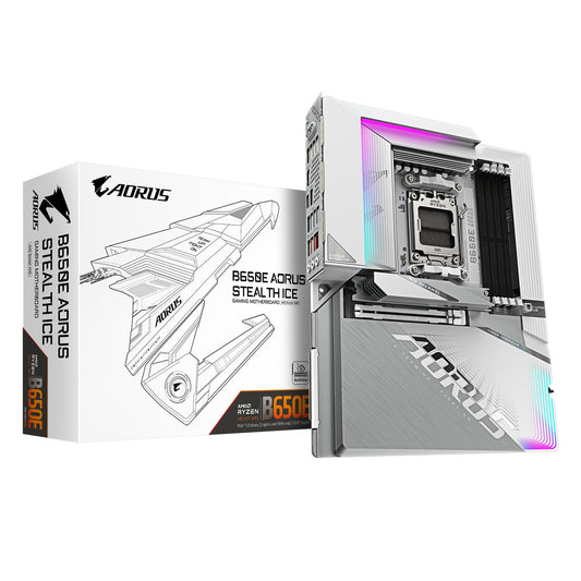 GIGABYTE - B650E AORUS STEALTH ICE, Mainboard