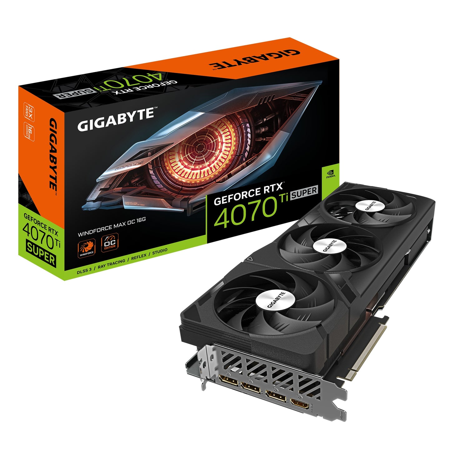 GIGABYTE - GeForce RTX 4070 Ti SUPER WINDFORCE MAX OC 16G, Grafikkarte